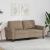 Canapea cu 2 locuri, cappuccino, 140 cm, piele ecologică GartenMobel Dekor