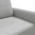 Canapea cu 3 locuri, gri deschis, material 180CM catifea GartenMobel Dekor