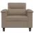 Fotoliu canapea, gri taupe, 60 cm, textil microfibră GartenMobel Dekor