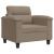 Fotoliu canapea, gri taupe, 60 cm, textil microfibră GartenMobel Dekor