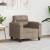 Fotoliu canapea, gri taupe, 60 cm, textil microfibră GartenMobel Dekor