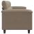 Canapea cu 2 locuri, gri taupe, 140 cm, țesătură microfibră GartenMobel Dekor