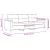Canapea cu 3 locuri, negru, 180 cm, țesătură microfibră GartenMobel Dekor