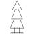 Brad de Crăciun din metal pentru decor, negru, 60 cm GartenMobel Dekor