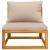 Set mobilier de grădină cu perne, 3 piese, lemn masiv acacia GartenMobel Dekor
