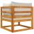 Set canapea de grădină, 2 piese, cu perne, lemn masiv de acacia GartenMobel Dekor