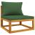 Set mobilier de grădină cu perne, 3 piese, lemn masiv acacia GartenMobel Dekor