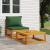 Set canapea de grădină, 2 piese, cu perne, lemn masiv de acacia GartenMobel Dekor