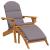 Scaun de grădină Adirondack & suport picioare lemn masiv acacia GartenMobel Dekor