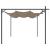 Pergola cu acoperiș retractabil, gri taupe, 295x292x230 cm GartenMobel Dekor