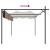 Pergola cu acoperiș retractabil, gri taupe, 395x292x230 cm GartenMobel Dekor