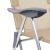 Scaune camping pliante cu suport picioare 2 buc. crem textilenă GartenMobel Dekor