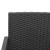 Set mobilier de grădină cu perne, 3 piese, negru, PP ratan GartenMobel Dekor