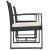 Set mobilier de grădină cu perne, 3 piese, negru, PP ratan GartenMobel Dekor