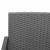Set mobilier de grădină cu perne, 3 piese, gri închis, PP ratan GartenMobel Dekor