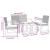 Set mobilier de grădină cu perne, 5 piese, maro, PP ratan GartenMobel Dekor