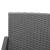Set mobilier de grădină cu perne, 5 piese, gri închis, PP ratan GartenMobel Dekor