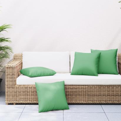 Perne de canapea, 4 buc., verde, 40x40 cm, textil GartenMobel Dekor