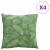 Perne decorative Frunză 4 pcs Model cu frunze 40 x 40 cm GartenMobel Dekor