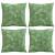 Perne decorative Frunză 4 pcs Model cu frunze 40 x 40 cm GartenMobel Dekor
