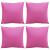 Perne decorative 4 pcs Roz 50 x 50 cm Material din poliester GartenMobel Dekor