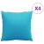 Perne decorative Simplu cu pernă 4 pcs Turcoaz 50 x 50 cm GartenMobel Dekor