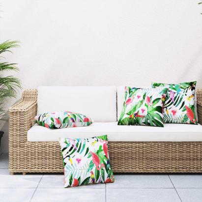 Perne decorative, 4 buc, multicolor, 60x60 cm, textil GartenMobel Dekor