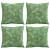 Perne decorative Frunză 4 pcs Model cu frunze 60 x 60 cm GartenMobel Dekor