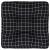 Pernă de paleți, negru, carouri, 50x50x12 cm, textil GartenMobel Dekor