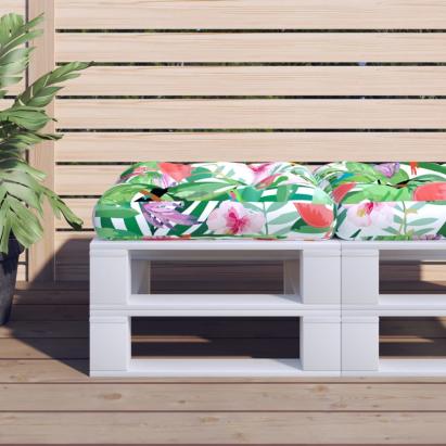 Pernă de paleți, multicolor, 60x60x12 cm, textil GartenMobel Dekor