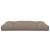 Pernă pentru paleți, gri taupe, 120x80x12 cm, textil GartenMobel Dekor