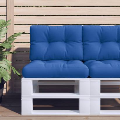 Pernă de paleți, albastru regal, 50x40x12 cm, material textil GartenMobel Dekor