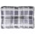 Pernă de paleți, gri carouri, 50x40x12 cm, material textil GartenMobel Dekor