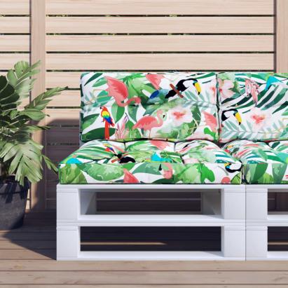Pernă de paleți, multicolor, 80x40x12 cm, textil GartenMobel Dekor