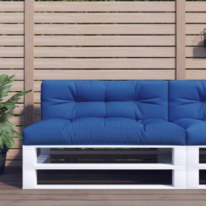Pernă de paleți, albastru regal, 120x40x12 cm, material textil GartenMobel Dekor