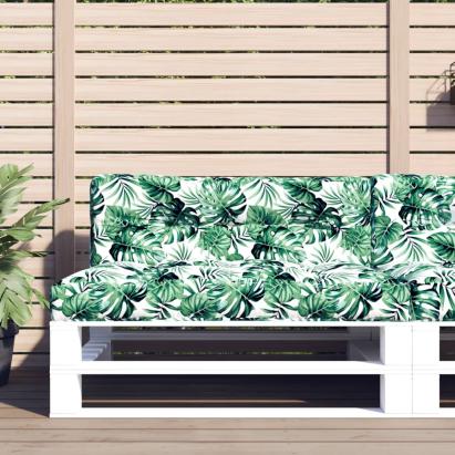 Pernă de paleți, model frunze, 120x40x12 cm, textil GartenMobel Dekor