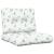 Perne de paleți, 2 buc., model cu frunze, textil GartenMobel Dekor