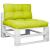 Perne de paleți, 2 buc, verde aprins, material textil GartenMobel Dekor