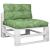 Perne de paleți, 2 buc., model cu frunze, textil GartenMobel Dekor