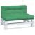 Perne de paleți, 2 buc, verde, material textil GartenMobel Dekor