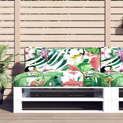 Perne de paleți, 2 buc., multicolor, textil GartenMobel Dekor