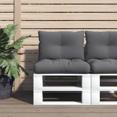 Perne de paleți, 2 buc., antracit, material textil GartenMobel Dekor