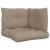 Perne de paleți, 3 buc., gri taupe, material textil GartenMobel Dekor