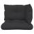 Perne de paleți, 3 buc., negru, material textil GartenMobel Dekor