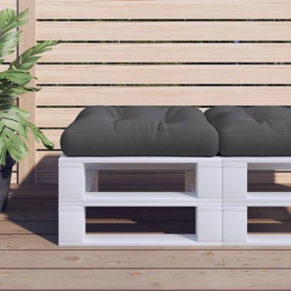 Pernă de paleți, negru, 60x61,5x10 cm, material textil GartenMobel Dekor