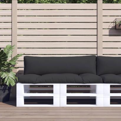 Perne de paleți, 2 buc., negru, material textil GartenMobel Dekor
