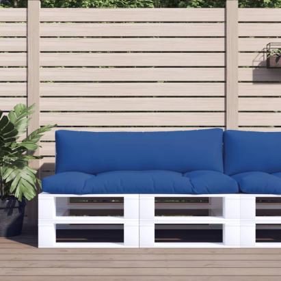 Perne de paleți, 2 buc., albastru, material textil GartenMobel Dekor