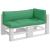 Perne de paleți, 3 buc, verde, material textil GartenMobel Dekor