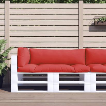 Perne de paleți, 3 buc. roșu, material textil GartenMobel Dekor