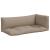 Perne de paleți, 3 buc., gri taupe, material textil GartenMobel Dekor